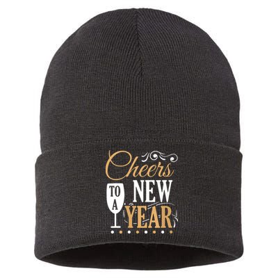 Cheers To A New Year Sustainable Knit Beanie
