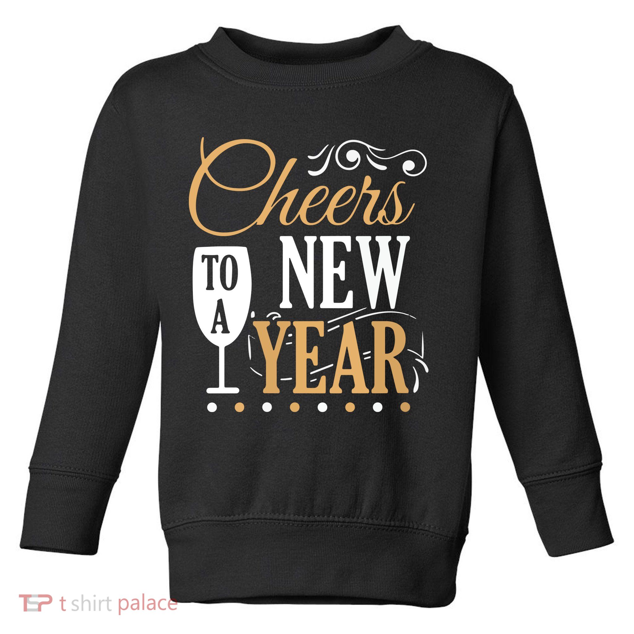 Cheers To A New Year Toddler Sweatshirt