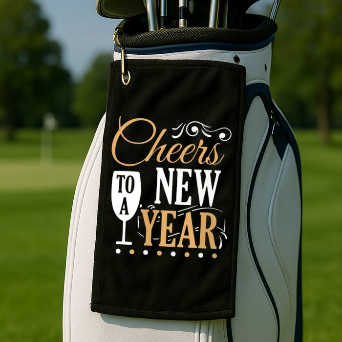 Cheers To A New Year Golf Towel