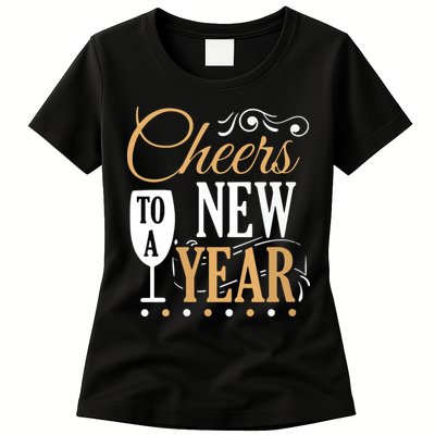 Cheers To A New Year Womens T-Shirt