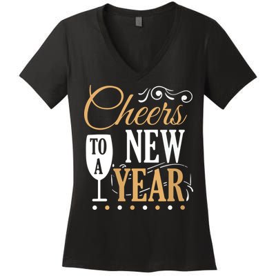 Cheers To A New Year Women's V-Neck T-Shirt