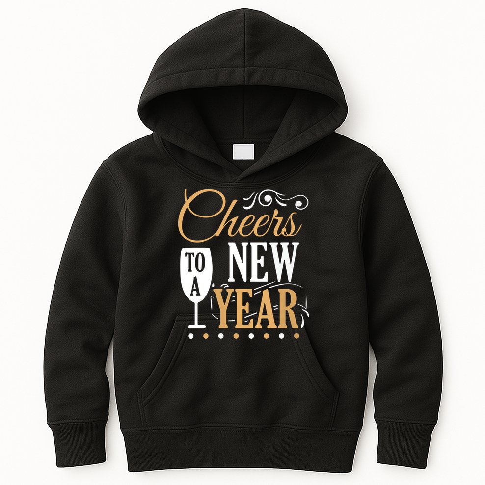 Cheers To A New Year Kids Hoodie