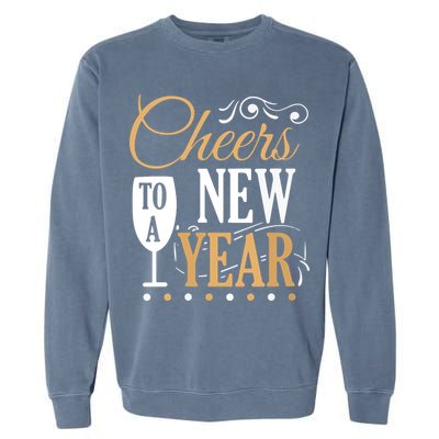 Cheers To A New Year Garment-Dyed Sweatshirt