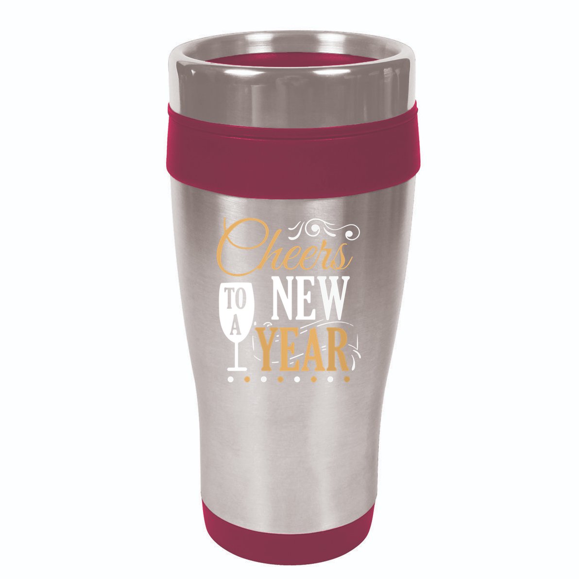 Cheers To A New Year 16oz Travel Tumbler