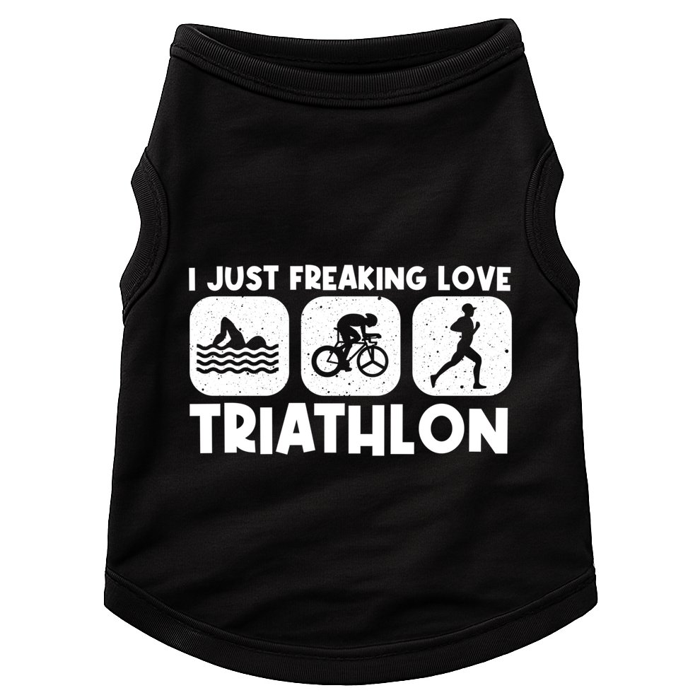 Cool Triathlon Art Triathlete Sport Triathlon Cute Gift Doggie Tank