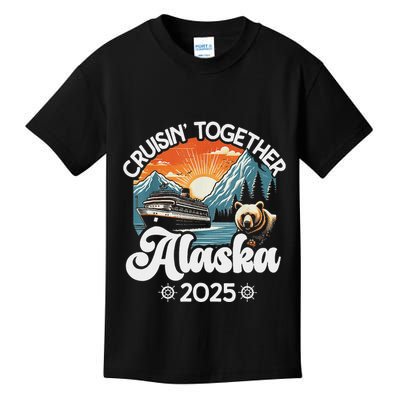 Cruisin Together Alaska 2025 Family Friend Alaska Cruise Kids T-Shirt