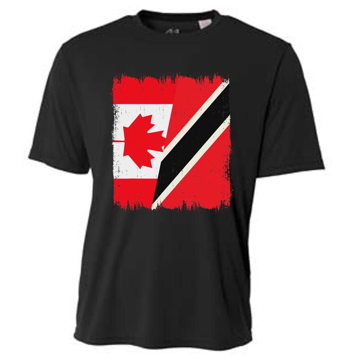 Canada Trinidad And Tobago Flag Canadian Trinidadian Roots Cooling Performance Crew T-Shirt