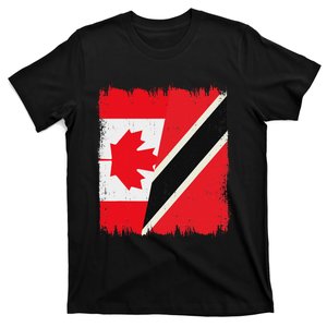 Canada Trinidad And Tobago Flag Canadian Trinidadian Roots T-Shirt