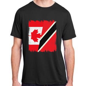 Canada Trinidad And Tobago Flag Canadian Trinidadian Roots Adult ChromaSoft Performance T-Shirt