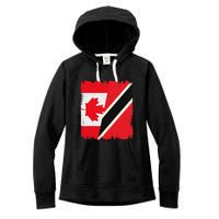 Canada Trinidad And Tobago Flag Canadian Trinidadian Roots Women's Fleece Hoodie