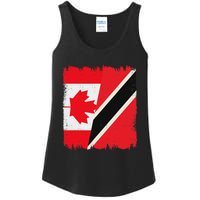 Canada Trinidad And Tobago Flag Canadian Trinidadian Roots Ladies Essential Tank