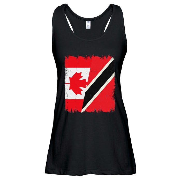 Canada Trinidad And Tobago Flag Canadian Trinidadian Roots Ladies Essential Flowy Tank