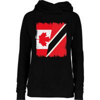 Canada Trinidad And Tobago Flag Canadian Trinidadian Roots Womens Funnel Neck Pullover Hood