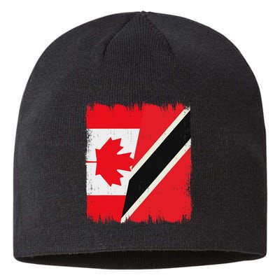 Canada Trinidad And Tobago Flag Canadian Trinidadian Roots Sustainable Beanie