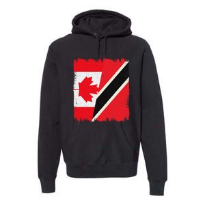 Canada Trinidad And Tobago Flag Canadian Trinidadian Roots Premium Hoodie