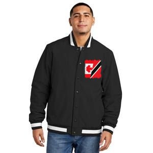 Canada Trinidad And Tobago Flag Canadian Trinidadian Roots Insulated Varsity Jacket