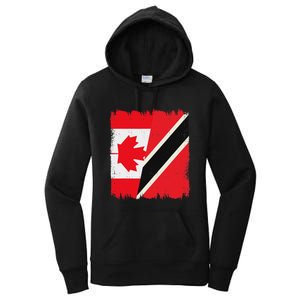 Canada Trinidad And Tobago Flag Canadian Trinidadian Roots Women's Pullover Hoodie