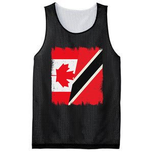 Canada Trinidad And Tobago Flag Canadian Trinidadian Roots Mesh Reversible Basketball Jersey Tank