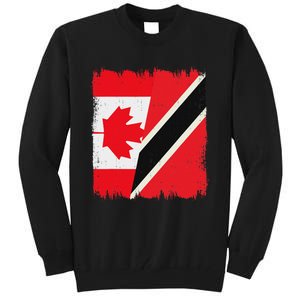 Canada Trinidad And Tobago Flag Canadian Trinidadian Roots Tall Sweatshirt