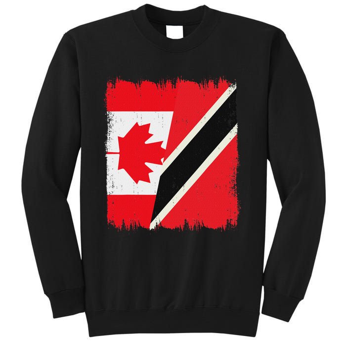 Canada Trinidad And Tobago Flag Canadian Trinidadian Roots Tall Sweatshirt