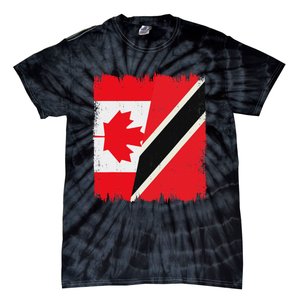 Canada Trinidad And Tobago Flag Canadian Trinidadian Roots Tie-Dye T-Shirt