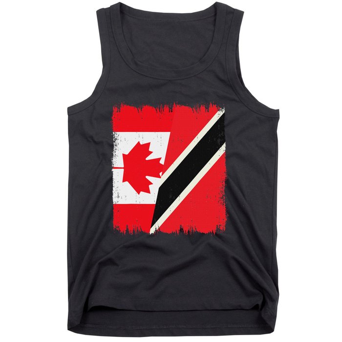 Canada Trinidad And Tobago Flag Canadian Trinidadian Roots Tank Top