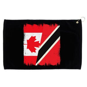 Canada Trinidad And Tobago Flag Canadian Trinidadian Roots Grommeted Golf Towel