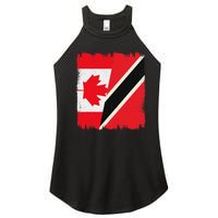 Canada Trinidad And Tobago Flag Canadian Trinidadian Roots Women's Perfect Tri Rocker Tank