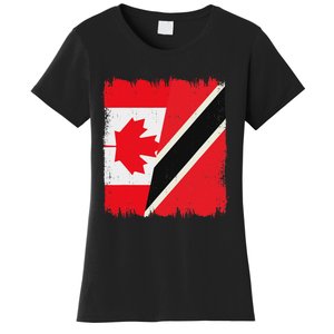 Canada Trinidad And Tobago Flag Canadian Trinidadian Roots Women's T-Shirt