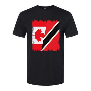 Canada Trinidad And Tobago Flag Canadian Trinidadian Roots Softstyle CVC T-Shirt