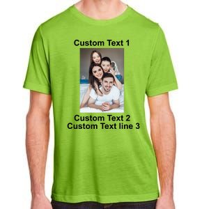 Custom Text Add Photo Picture Personalize Adult ChromaSoft Performance T-Shirt