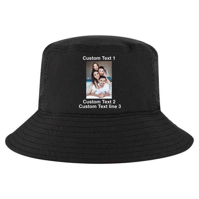 Custom Text Add Photo Picture Personalize Cool Comfort Performance Bucket Hat