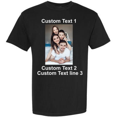 Custom Text Add Photo Picture Personalize Garment-Dyed Heavyweight T-Shirt