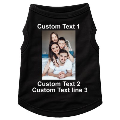 Custom Text Add Photo Picture Personalize Doggie Tank