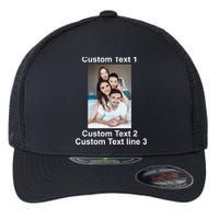 Custom Text Add Photo Picture Personalize Flexfit Unipanel Trucker Cap