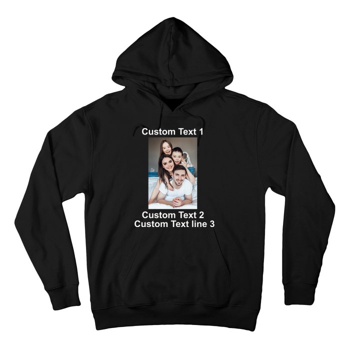 Custom Text Add Photo Picture Personalize Hoodie