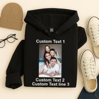 Custom Text Add Photo Picture Personalize Hoodie