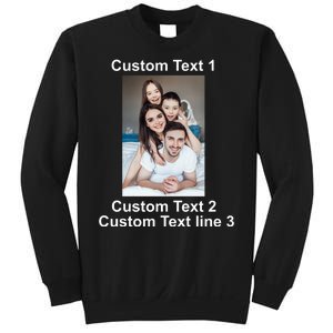 Custom Text Add Photo Picture Personalize Sweatshirt