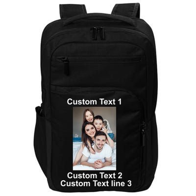 Custom Text Add Photo Picture Personalize Impact Tech Backpack