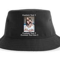 Custom Text Add Photo Picture Personalize Sustainable Bucket Hat