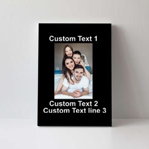 Custom Text Add Photo Picture Personalize Canvas