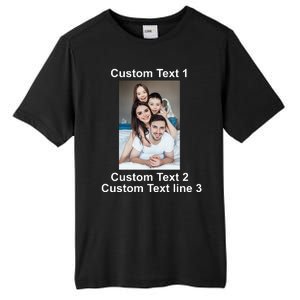 Custom Text Add Photo Picture Personalize Tall Fusion ChromaSoft Performance T-Shirt