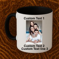Custom Text Add Photo Picture Personalize Mug