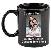 Custom Text Add Photo Picture Personalize 11oz C Handle Ceramic Mug