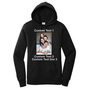 Custom Text Add Photo Picture Personalize Women's Pullover Hoodie