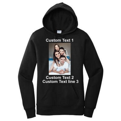 Custom Text Add Photo Picture Personalize Women's Pullover Hoodie