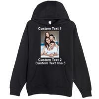 Custom Text Add Photo Picture Personalize Premium Pullover Hoodie