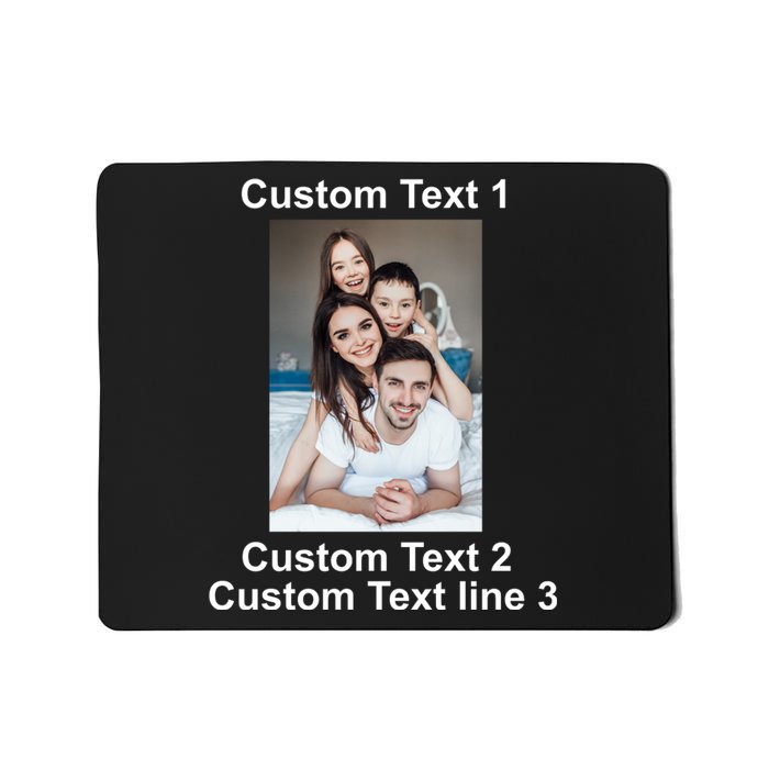 Custom Text Add Photo Picture Personalize Mousepad