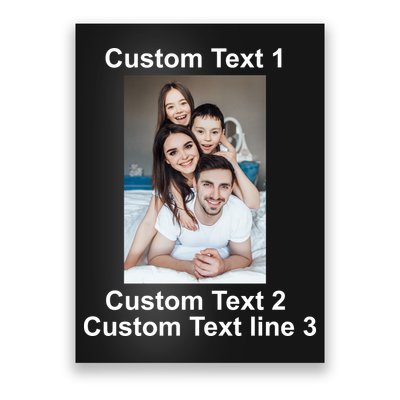 Custom Text Add Photo Picture Personalize Poster