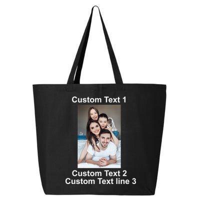 Custom Text Add Photo Picture Personalize 25L Jumbo Tote